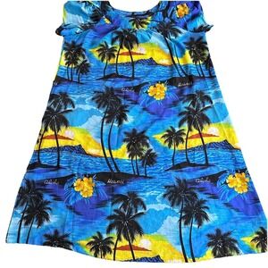 Vintage Royal Creations Hawaiian Muumuu Dress Made in Hawaii Tropical Beachy